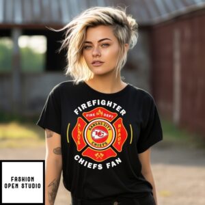 Kansas City Chiefs Fan Firefighter Always Ready Logo T-Shirt