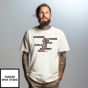 Kansas City Showtime Mahomes Hollywood Jones Worthy Karlaftis Rice Humphrey Kelce T-Shirt