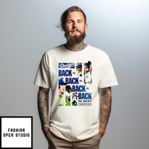 La Dodgers 2025 Nl West Division Champions So Back To Back T-Shirt