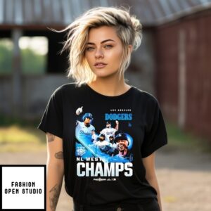 Los Angeles Dodgers 2025 Nl West Champs T-Shirt