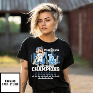 Los Angeles Dodgers 2025 Postseason Nl West Division Champions T-Shirt