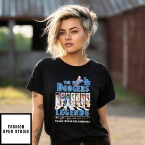 Los Angeles Dodgers Legends Players Abbey Road Thank You For The Memories T-Shirt