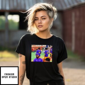 Lsu Football Players Wearing 1-0 Photo T-Shirt