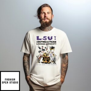 Lsu Tiger Vs Southeastern Louisiana Lions Game Day 2025 T-Shirt