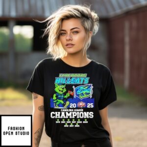 Lynchburg Hillcats 2025 Carolina League Champions Mascot T-Shirt