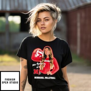 Maisie Boesiger Nebraska Huskers Portrait Signature T-Shirt