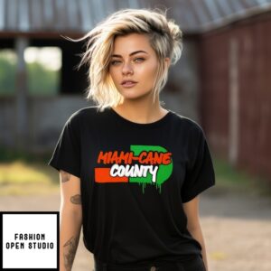 Miami-Cane County Graffiti Miami Hurricanes T-Shirt
