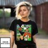 Miami Collage Sticker Football T-Shirt