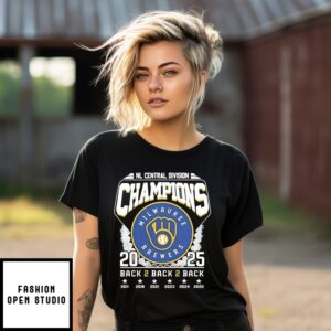Milwaukee Brewers Nl Central Division Champs 2025 T-Shirt