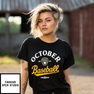 Milwaukee Brewers October 2025 Mlb Postseason Locker Room T-Shirt