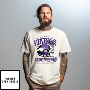 Minnesota Vikings Skol Vikings Nfc Champions Helmet Vintage T-Shirt