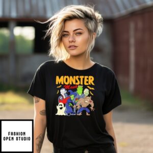 Monster Mash Halloween Cartoon T-Shirt
