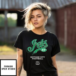 New York Jets Born Raised Gotham City Football T-Shirt