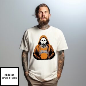 New York Knicks Nba Michael Myers Scary Halloween Mashup T-Shirt
