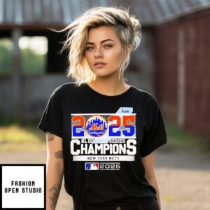 New York Mets 2025 Mlb Postseason Nl Division Series Champions Celebration T-Shirt