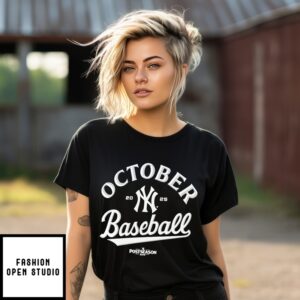 New York Yankees 2025 Mlb Postseason October Baseball Locker Room T-Shirt