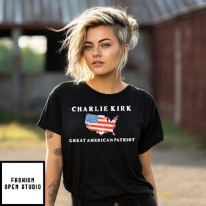 Official Charlie Kirk Great American Patriot T-Shirt