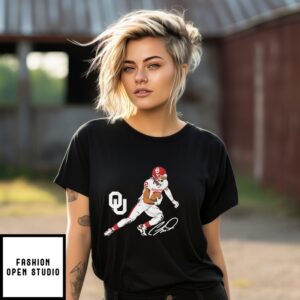 Oklahoma Sooners Football Ceedee Lamb Signature T-Shirt