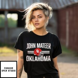 Oklahoma Sooners John Mateer Helmet Hero T-Shirt