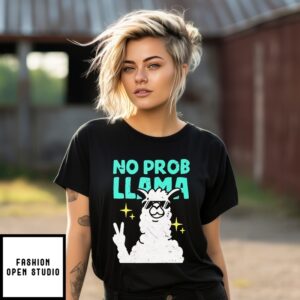 Peace Out No Problem Llama T-Shirt