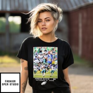 Philadelphia Eagles Jordan Davis Nfl Flash Features Week 3 T-Shirt