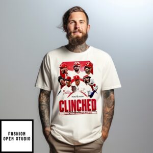 Philadelphia Phillies Clinched Red October 2025 Mlb Postseason T-Shirt