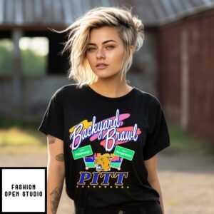 Pitt Panthers Backyard Brawl Pittsburgh Vs Morgantown Rivalry T-Shirt