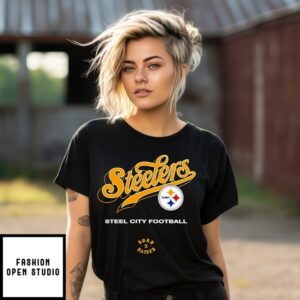 Pittsburgh Steelers Born Raised Steel City Football T-Shirt