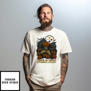 Pittsburgh Steelers Pumpkin Player Trick Or Treat Halloween 2025 T-Shirt