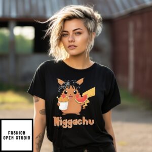 Pokemon Niggachu Funny Cartoon T-Shirt