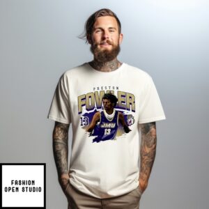 Preston Fowler Jmu Basketball Ncaa Graphic T-Shirt