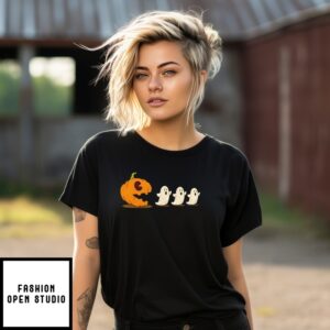 Pumpkin Ghost Game Halloween T-Shirt