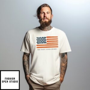Red White And Blueberries Usa Flag T-Shirt