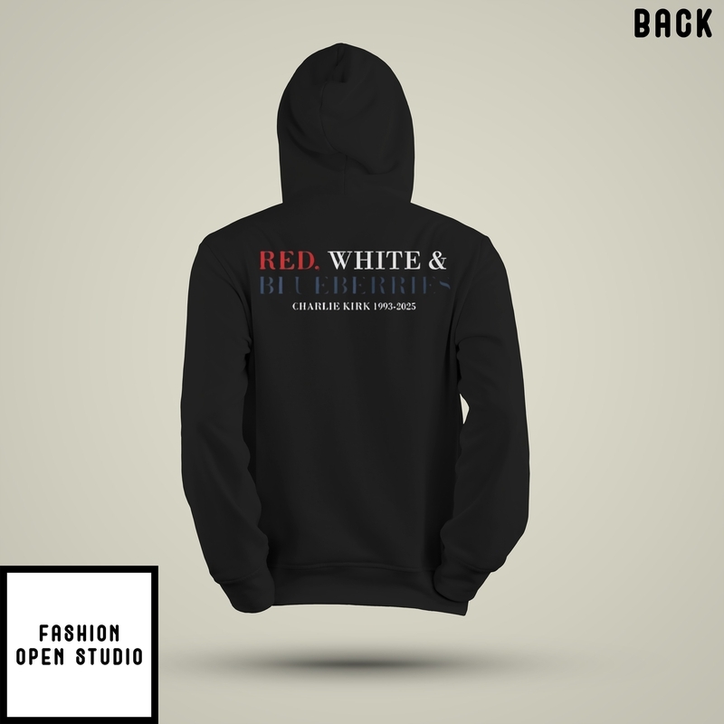 Red White & Blueberries Charlie Kirk Freedom Hoodie