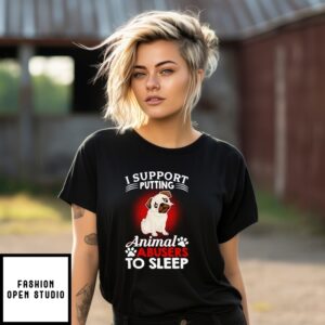 Rescue Dog Lover I Support Putting Animal Abusers To Sleep T-Shirt