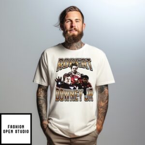 Robert Downey Jr.  Iron Man Graphic 90S Bootleg T-Shirt