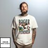 Roger Federer Tennis With Trophy  Wimbledon Vintage T-Shirt