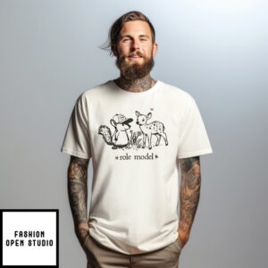 Role Model Plum Tour Squirrel And Deer T-Shirt