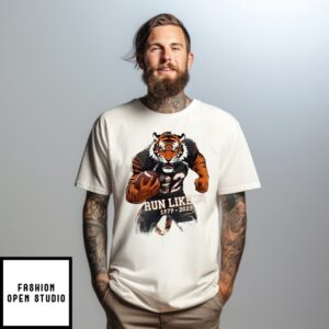Rudi Johnson Cincinnati Bengals Mascot Run Like 1979 2025 T-Shirt