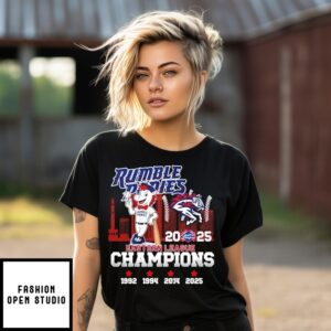 Rumble Ponies 2025 Eastern League Champions Mascot T-Shirt