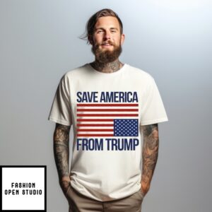Save America From Trump Usa Flag T-Shirt