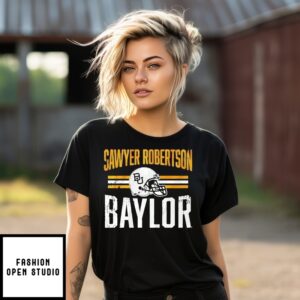 Sawyer Robertson Baylor Bears Helmet Hero T-Shirt