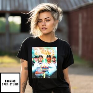 Seattle Mariners 2025 Al West Champions Poster T-Shirt