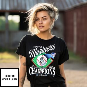 Seattle Mariners Al West Division Champions 2025 Vintage T-Shirt