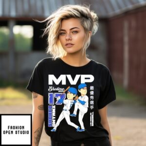 Shohei Ohtani Dual-Threat Mvp Los Angele Dodgers Cartoon T-Shirt