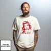 Sit And Lady Girl Middle Finger T-Shirt