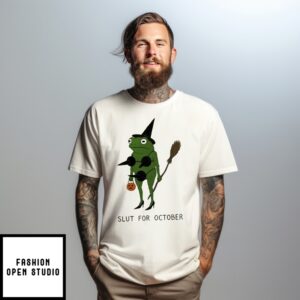 Slut For October Halloween Frog T-Shirt