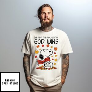 Snoopy I’Ve Read The Final Chapter God Wins T-Shirt