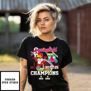 Springfield Cardinals Texas League Champions 2025 Mascot T-Shirt