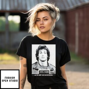 Sylvester Stallone First Blood Mugshot T-Shirt